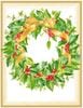 Caspari ���ꥹ�ޥ�������/Holly Wreath 15.4��11.8cm ���������