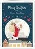 �ڥ��ꥹ�ޥ������ɡۥ�������Quire�ʥ��磻�䡼�˥��꡼�ƥ��󥰥�����/Santa on roof 
