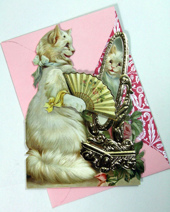 イギリス製 おしゃれな アンティーク風 立体 グリーティングカード