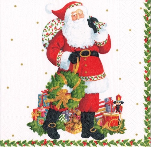 �ڥ��ꥹ�ޥ��ۥɥ����� Caspari  �ڡ��ѡ��ʥץ���/Jolly St Nick��L������ 20�������