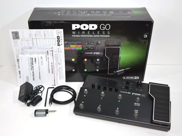 ☆極美品！Line6 ライン6 POD GO WIRELESS マルチエフェクター 元箱 