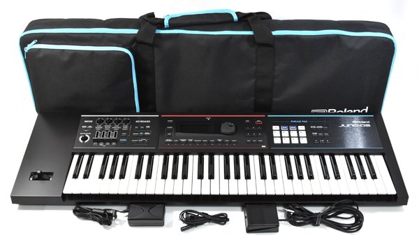 【新品】Roland JUNO-DS 61鍵 専用ケース付き ☆ソフトケース・フットスイッチ付!ROLAND ローランド JUNO