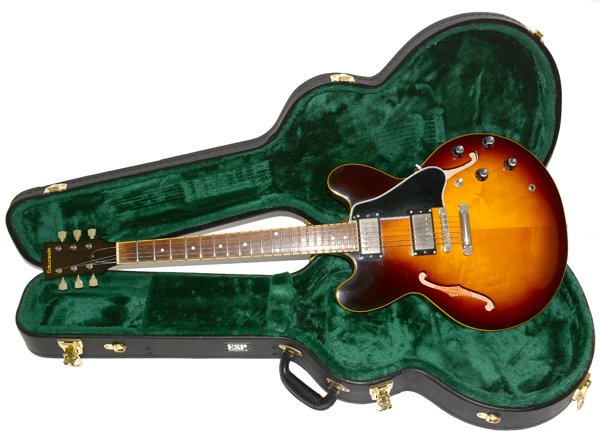 Edwards e-sa レッド セミアコースティックギター ハードケース付き ☆ハードケース付！Edwards エドワーズ E-SA-125LTS セミアコ