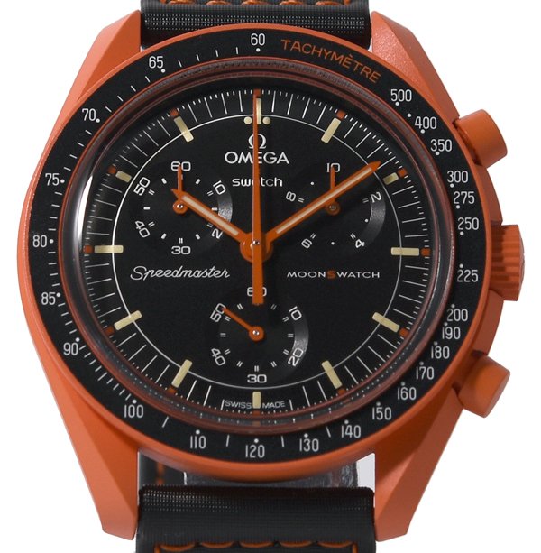 時計 MISSION ON EARTH - LAVA SO33O100 Bioceramic MoonSwatchコレクション：MISSION TO EARTHPHASE