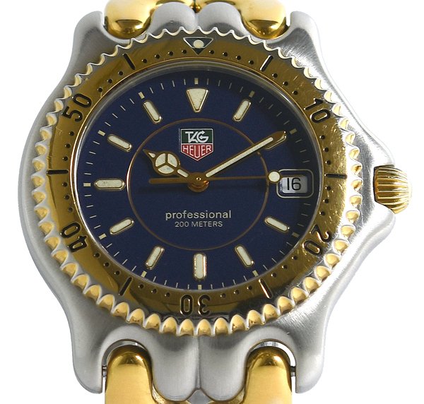 タグ・ホイヤー WK1121 プロフェッショナル 200 ゴールド 不動品 中古】 タグホイヤー TAG HEUER SS GP 腕時計 200m コンビ