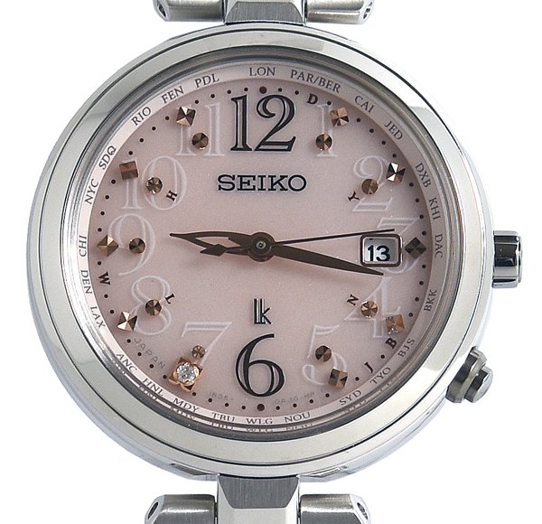 美品】SEIKO ルキア 1B35-0AB0 セイコー ルキア 1B35-0AB0 SS ソーラー シルバー文字盤 AB