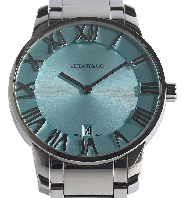 美品 ティファニー アトラス クロノ メンズ クオーツ 時計 クロノ