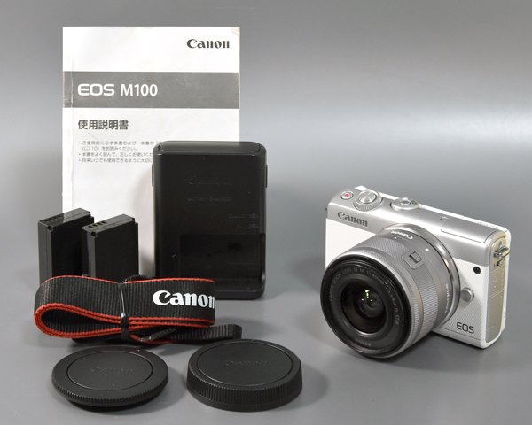 ☆バッテリー2個付!CANON キャノン EOS M100 EF-M15-45 IS STM ☆バッテリー2個付!CANON キャノン EOS M100 EF-M15-45 IS STM