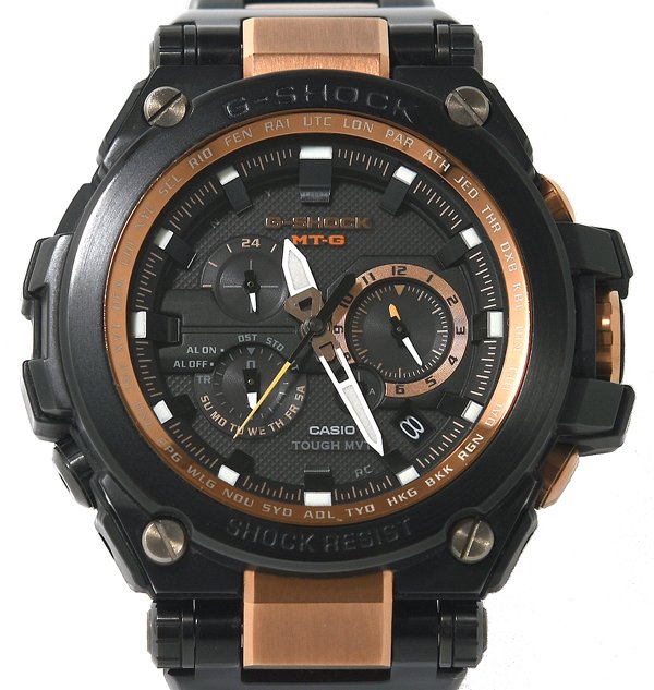 極美品G-SHOCK MTG-S1000BD MT-G 電波ソーラー ブラック