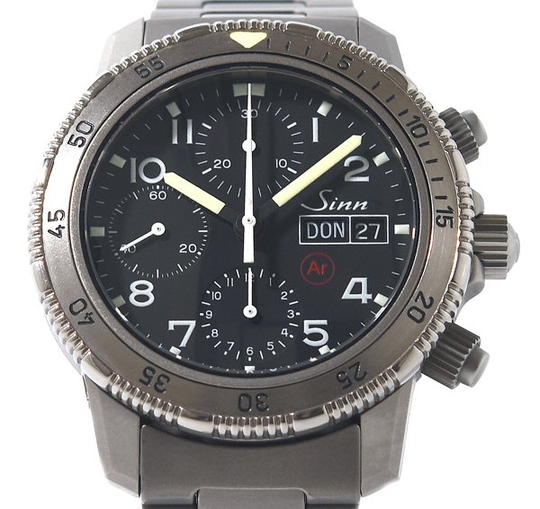 ☆箱付！美品！Sinn ジン 203 クロノグラフ チタン デイデイト 自動