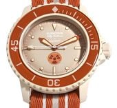̤���� Swatch �� Blancpain �������å� �� �֥��ѥ� �ե��եƥ��ե����ॹ SO35N100 ��ư���� ���