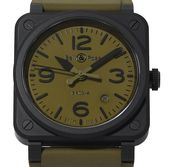 ̤���� Bell��Ross �٥������ BR-03 MILITARY CERAMIC BR03A-MIL-CE/SRB ��ư���� ���