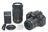 ����å����4,968�� Nikon �˥��� D5600 ���֥륺���७�å� 18-55mm 70-300mm �ǥ��������ե���� ����