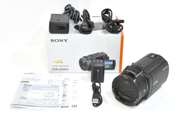 ☆元箱付！SONY ソニー Handycam FDR-AX45A デジタル 4K ビデオカメラ