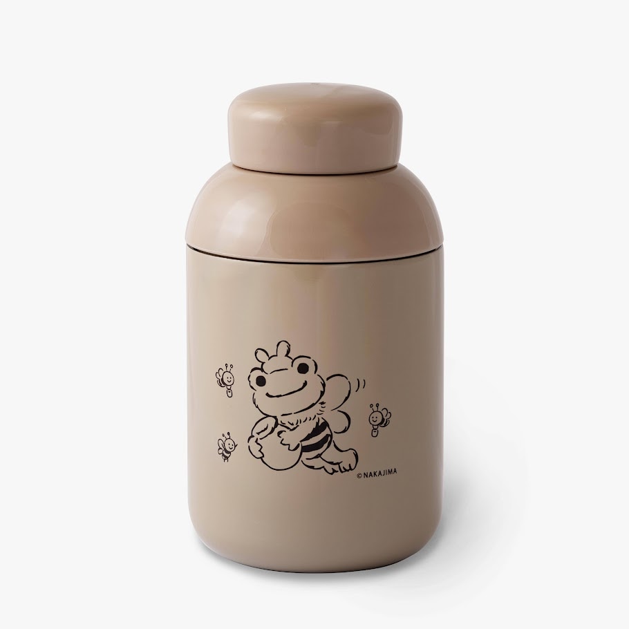 【かえるのピクルス × 松本養蜂総本場】 ハニービー ステンレスボトル 290ml