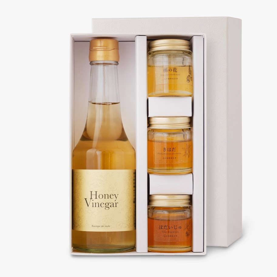 プチハニー（栃の花・ぼだいじゅ・きはだ）＆honey vinegarギフト