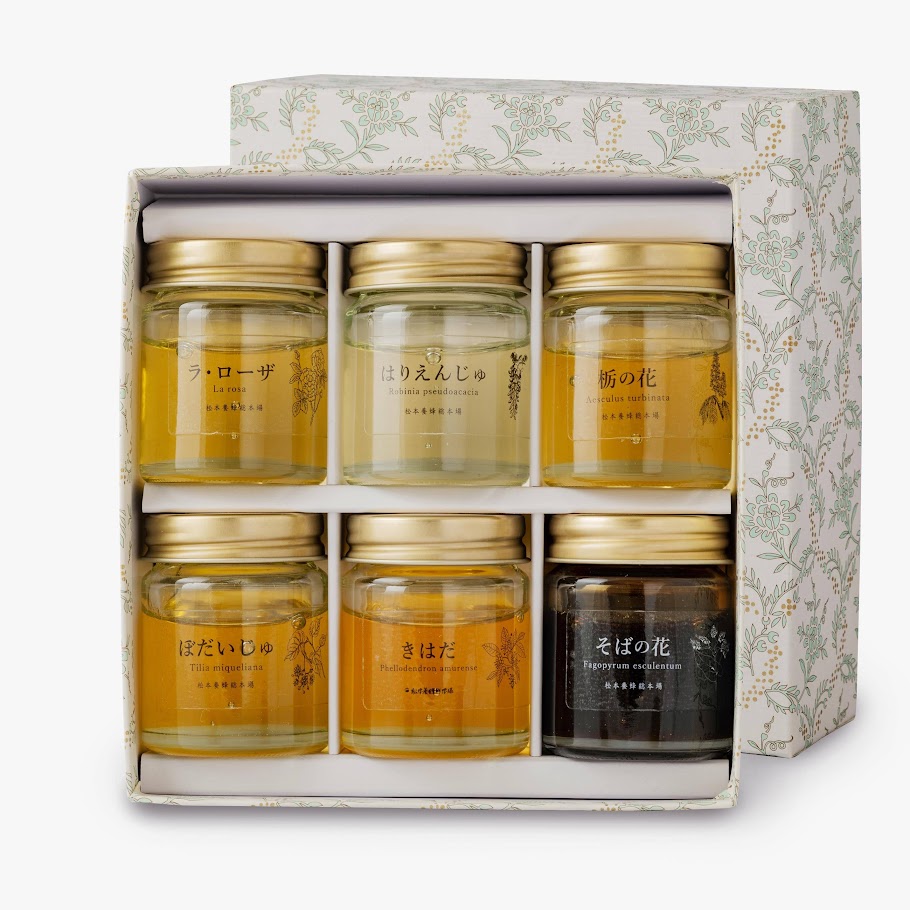 【Summer Honey Gift 2025】プチハニーセット（ラ・ローザ、はりえんじゅ、栃の花、ぼだいじゅ、きはだ、そばの花）