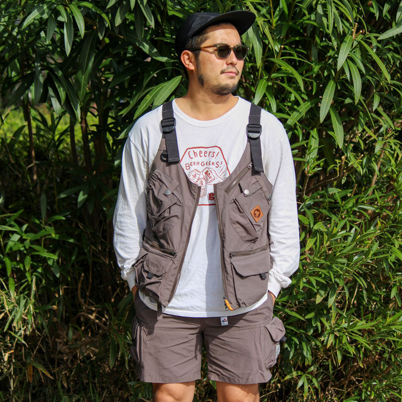 grn outdoor TEBURA VEST21 (GLAY)