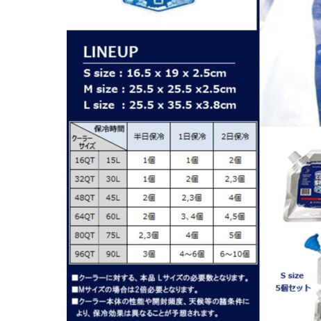 COOLER SHOCK S size