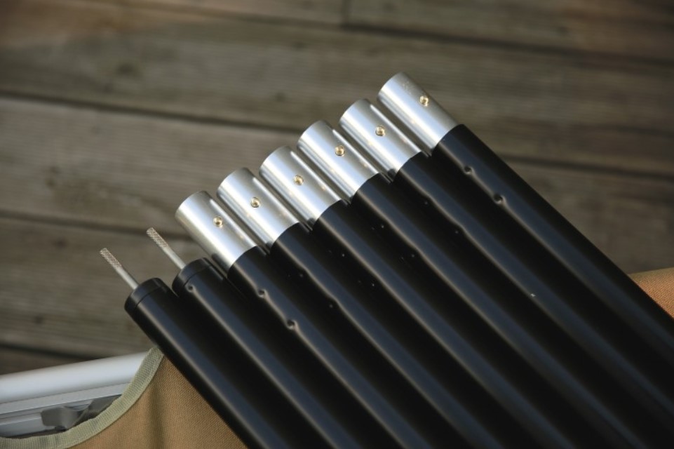 CAMPING CLUBメインポール 280mmブラック 2PCSセット