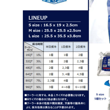 COOLER SHOCK L size