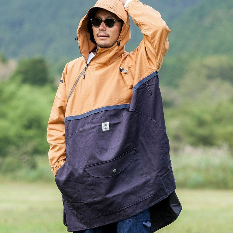 grn outdoor HIASOBI CAMPER PONCHO 4colors