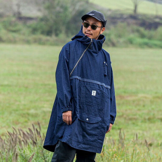 grn outdoor HIASOBI CAMPER PONCHO 4colors