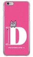 letter＆cat ピンク D design by PansonWorks（クリア） / SECOND SKIN|平面プリント/ハード|PansonWorks