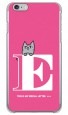 letter＆cat ピンク E design by PansonWorks（クリア） / SECOND SKIN|平面プリント/ハード|PansonWorks