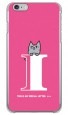 letter＆cat ピンク I design by PansonWorks（クリア） / SECOND SKIN|平面プリント/ハード|PansonWorks