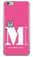 letter＆cat ピンク M design by PansonWorks（クリア） / SECOND SKIN|平面プリント/ハード|PansonWorks