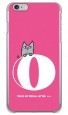 letter＆cat ピンク O design by PansonWorks（クリア） / SECOND SKIN|平面プリント/ハード|PansonWorks
