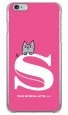 letter＆cat ピンク S design by PansonWorks（クリア） / SECOND SKIN|平面プリント/ハード|PansonWorks