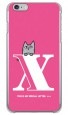 letter＆cat ピンク X design by PansonWorks（クリア） / SECOND SKIN|平面プリント/ハード|PansonWorks