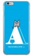 letter＆cat ブルー A design by PansonWorks（クリア） / SECOND SKIN|平面プリント/ハード|PansonWorks