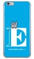 letter＆cat ブルー E design by PansonWorks（クリア） / SECOND SKIN|平面プリント/ハード|PansonWorks