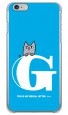 letter＆cat ブルー G design by PansonWorks（クリア） / SECOND SKIN|平面プリント/ハード|PansonWorks