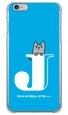 letter＆cat ブルー J design by PansonWorks（クリア） / SECOND SKIN|平面プリント/ハード|PansonWorks