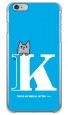 letter＆cat ブルー K design by PansonWorks（クリア） / SECOND SKIN|平面プリント/ハード|PansonWorks