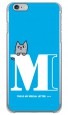 letter＆cat ブルー M design by PansonWorks（クリア） / SECOND SKIN|平面プリント/ハード|PansonWorks