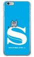 letter＆cat ブルー S design by PansonWorks（クリア） / SECOND SKIN|平面プリント/ハード|PansonWorks
