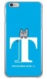 letter＆cat ブルー T design by PansonWorks（クリア） / SECOND SKIN|平面プリント/ハード|PansonWorks