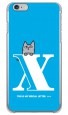 letter＆cat ブルー X design by PansonWorks（クリア） / SECOND SKIN|平面プリント/ハード|PansonWorks