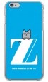 letter＆cat ブルー Z design by PansonWorks（クリア） / SECOND SKIN|平面プリント/ハード|PansonWorks