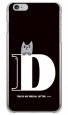 letter＆cat ブラック D design by PansonWorks（クリア） / SECOND SKIN|平面プリント/ハード|PansonWorks