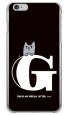 letter＆cat ブラック G design by PansonWorks（クリア） / SECOND SKIN|平面プリント/ハード|PansonWorks