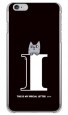 letter＆cat ブラック I design by PansonWorks（クリア） / SECOND SKIN|平面プリント/ハード|PansonWorks