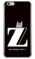letter＆cat ブラック Z design by PansonWorks（クリア） / SECOND SKIN|平面プリント/ハード|PansonWorks