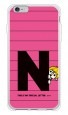 letter＆boy ピンク N design by PansonWorks（ソフトTPU半透明） / SECOND SKIN|平面プリント/ソフトTPU|PansonWorks