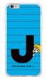 letter＆boy ブルー J design by PansonWorks（ソフトTPU半透明） / SECOND SKIN|平面プリント/ソフトTPU|PansonWorks